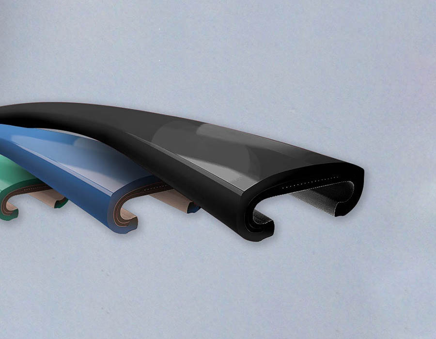 Поручень эскалатора, OTIS-800, 76x39x28 мм, синий