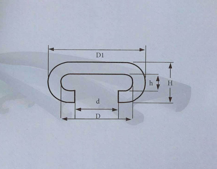 Поручень эскалатора, OTIS-800, 76x39x28 мм, синий