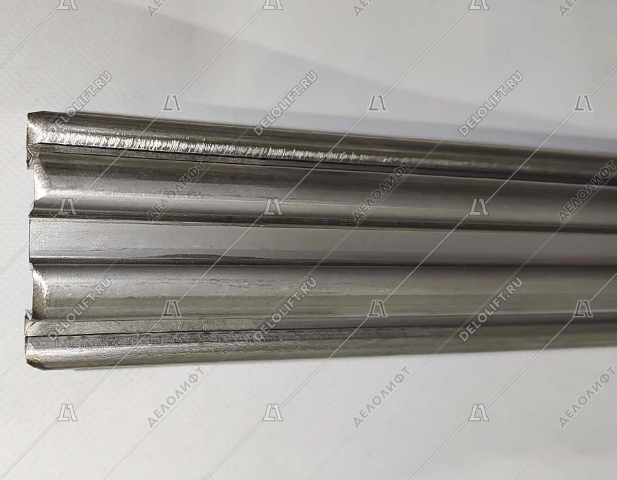 Направляющая поручня эскалатора, L - 2060 мм, 35 градусов, верхняя площадка, изогнутая, нержавеющая сталь