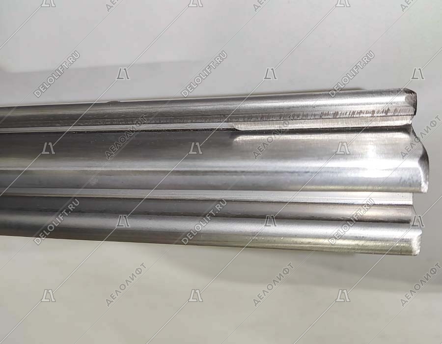 Направляющая поручня эскалатора, L - 2060 мм, 35 градусов, верхняя площадка, изогнутая, нержавеющая сталь