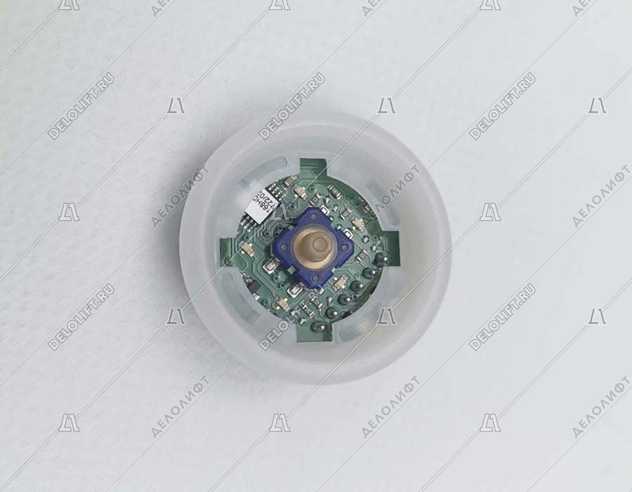 Базовый элемент кнопки вызова, прозрачный корпус, янтарная подсветка