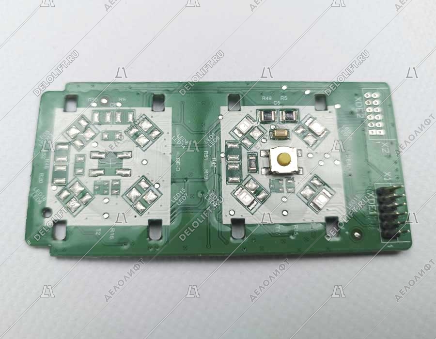 Плата вызывного поста, на одну кнопку, для 3600