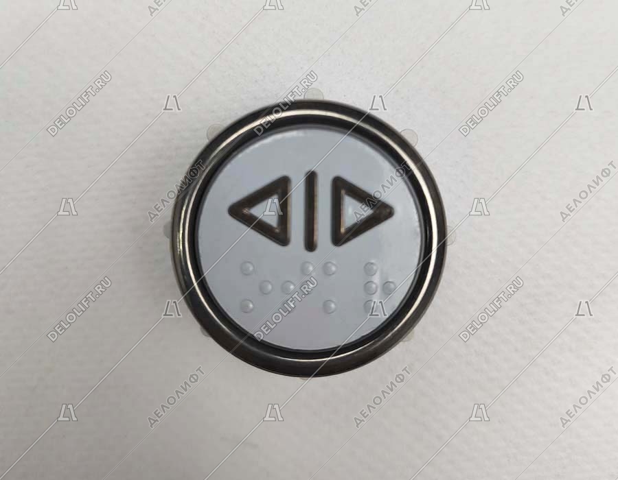 Кнопка вызова/приказа, ВК-32-5Б, открытие дверей, красная подсветка, с Брайлем (разъем MLB)