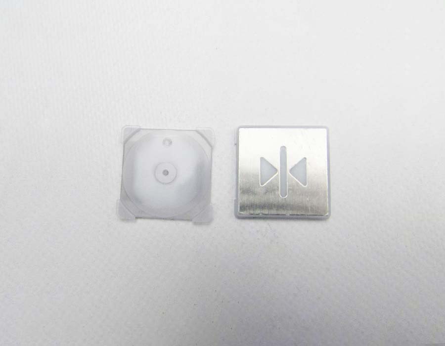 Нажимной элемент кнопки, закрытие, квадратный, шлифованный