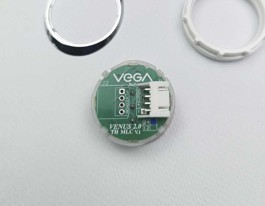 Кнопка вызова/приказа, Venus, закрытие дверей, синяя подсветка (разъем MLC)