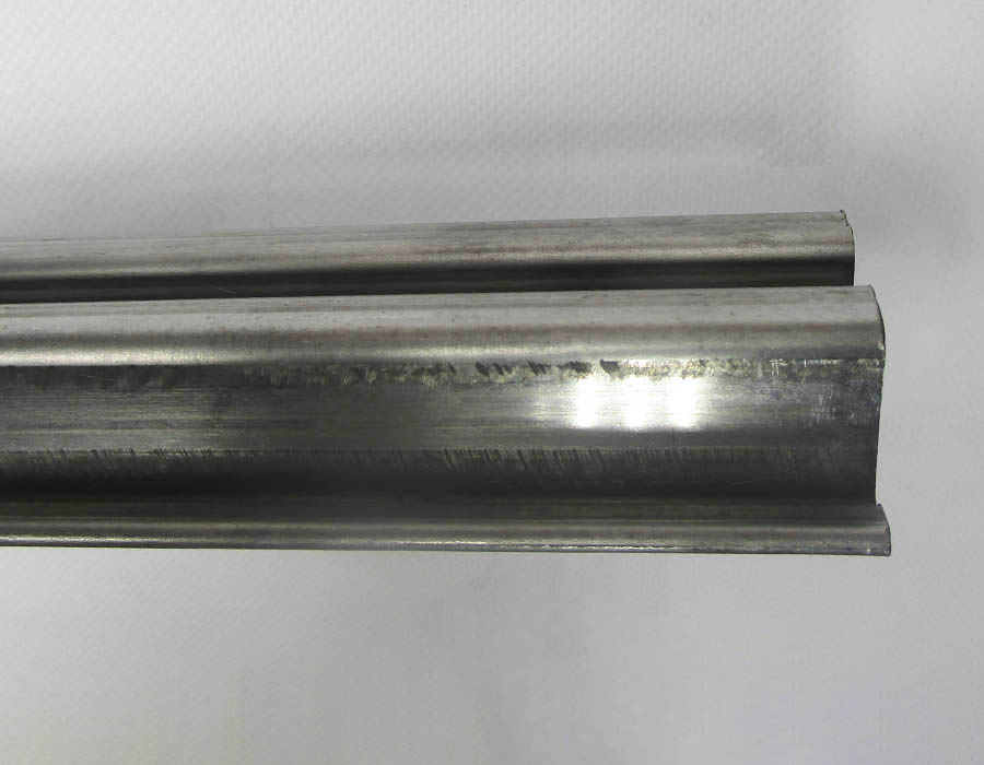 Огибной участок торца балюстрады направляющей поручня, L - 1670 мм, W - 60 мм, сталь