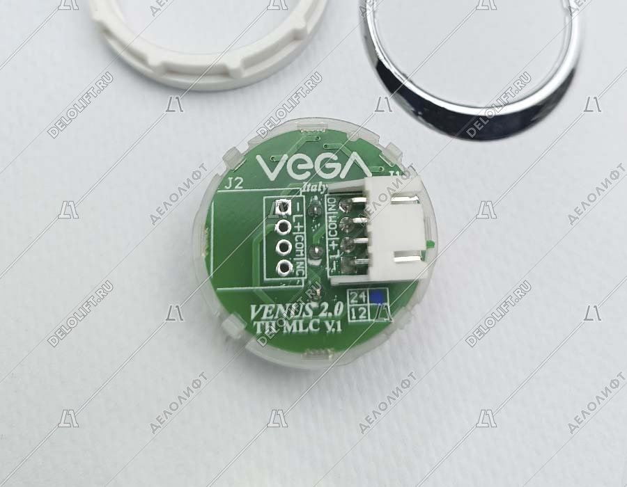 Кнопка вызова/приказа, Venus, открытие дверей, синяя подсветка (разъем MLC)