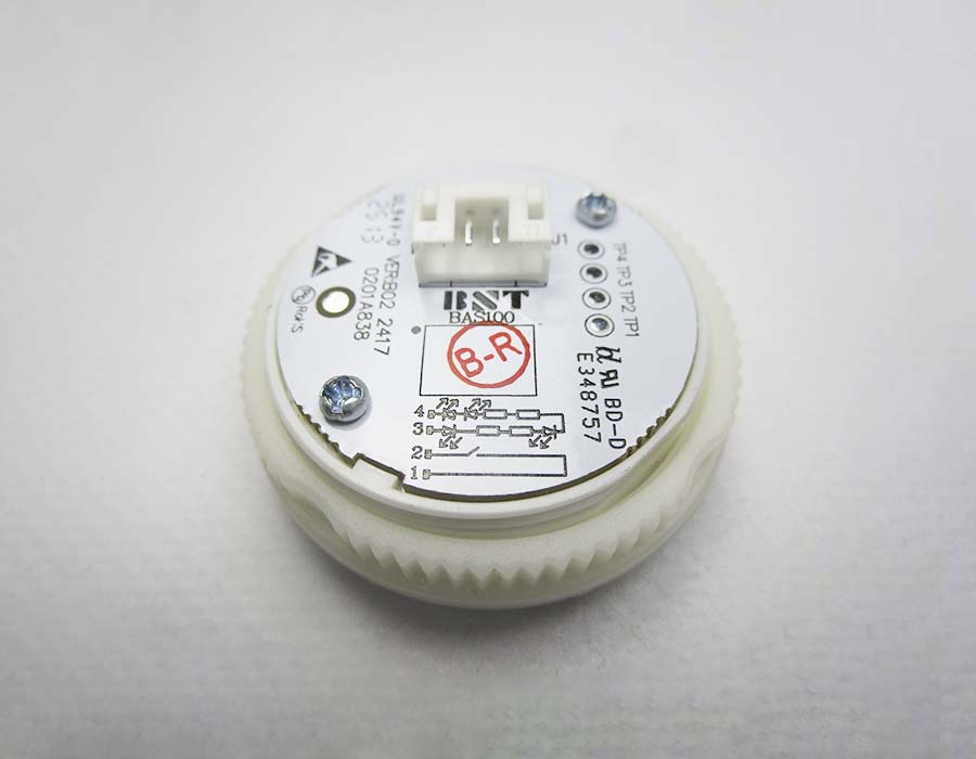 Кнопка вызова/приказа, BST, 0 этаж, белый символ, красная подсветка, с Брайлем