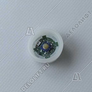 Базовый элемент кнопки вызова, Вверх, прозрачный корпус, янтарная подсветка