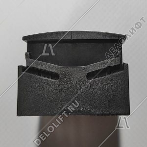 Кнопка вызова/приказа, квадратная, стрелка вниз, красная подсветка