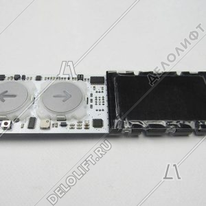 Панель/пост вызова, GENEMEK, LV-DDV, PC434-03, стрелки "вверх" и "вниз", с Брайлем, без корпуса