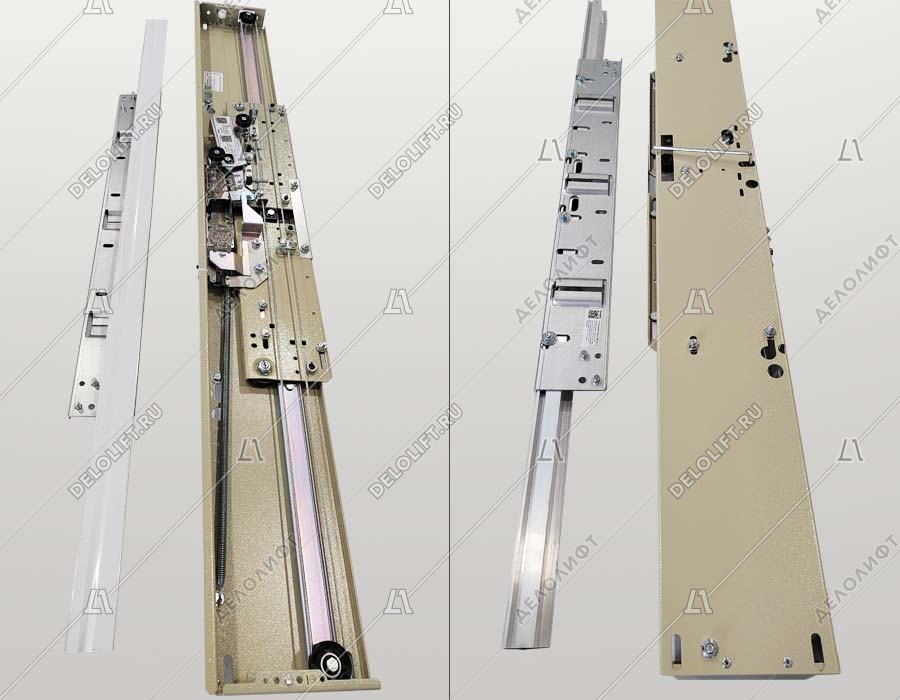 Дверь этажная лифта в сборе, 700x2000 мм, E30, RAL7035