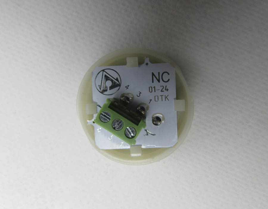 Кнопка вызова/приказа, К1-Откр-К, открытие дверей, красная подсветка, ELM