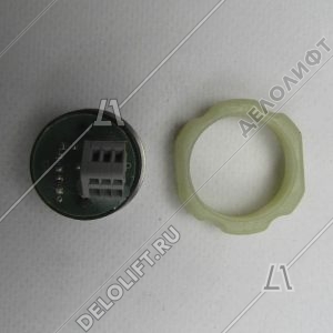 Кнопка вызова/приказа, КЛ-МСУ-024 VR, синяя и красная подсветка