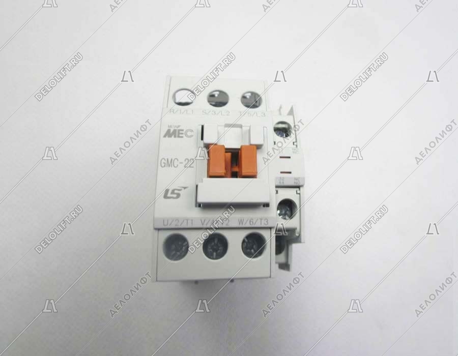 Контактор, GMC-22, 11кВт, 22A, 24VAC, 3 фазы, 3НО, дополнительные контакты 1НО+1НЗ