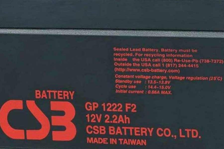 Аккумулятор, CSB, GP 1222 F2, 12В, 2,2Ач