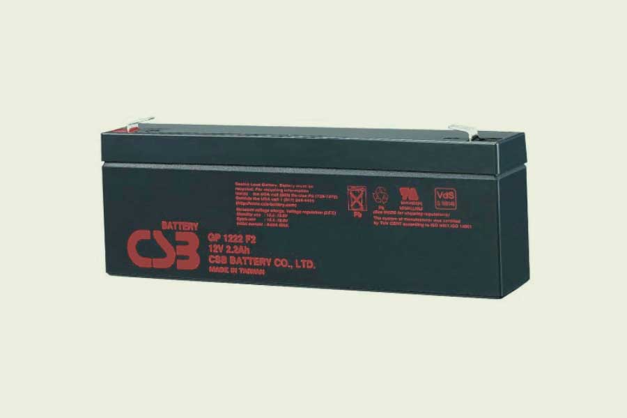 Аккумулятор, CSB, GP 1222 F2, 12В, 2,2Ач