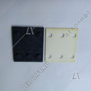 Вкладыш башмака направляющей кабины/противовеса, BFK16, L - 100 мм, с антивибрационной вставкой