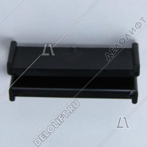 Вкладыш башмака направляющей кабины/противовеса, T - 9 мм (T3), L - 100 мм, A - 10 мм, H - 4,5 мм, ребристая спинка (Китай)