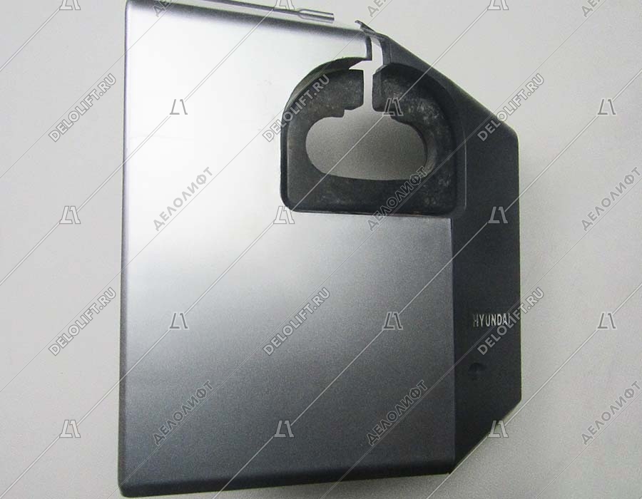 Фронтальная панель устья поручня, пластиковая, с устьем, с вырезом для индикатора, правая