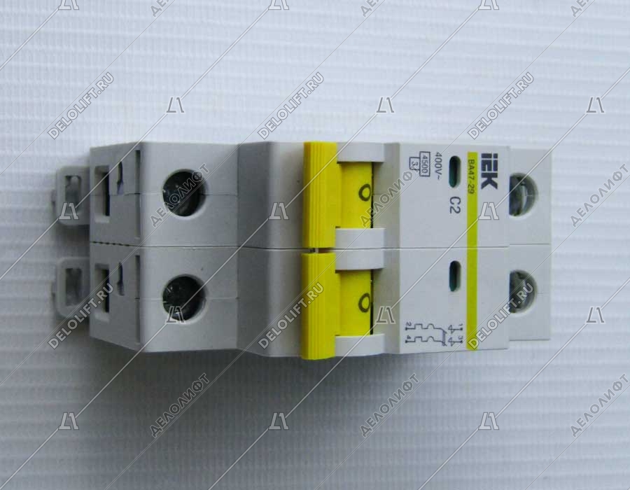Выключатель автоматический, IEK BA47-29 C2 2Р 230-400В