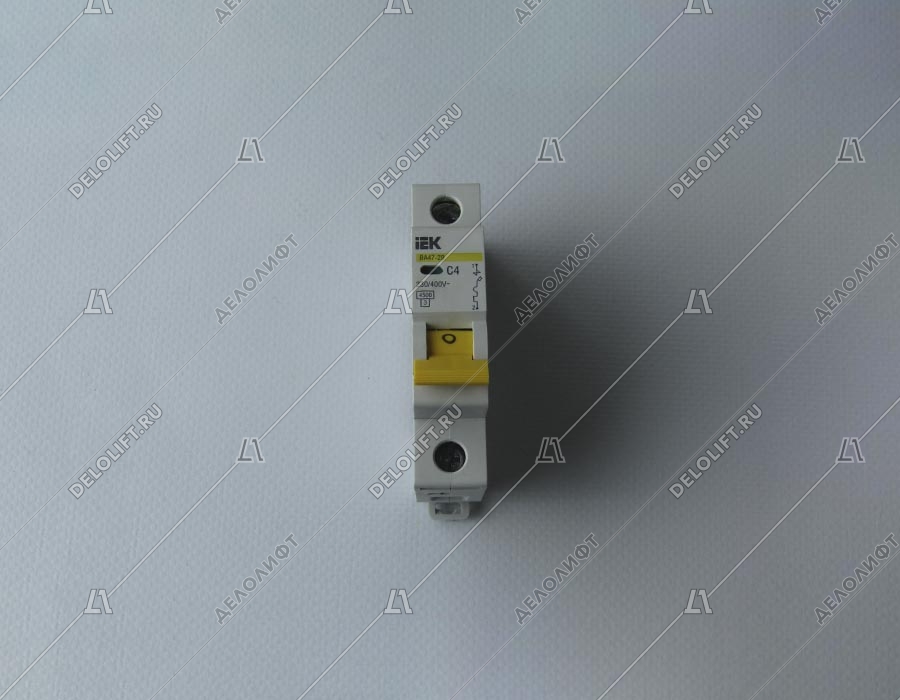 Выключатель автоматический, ВА47-29, 1Р, 4А, С