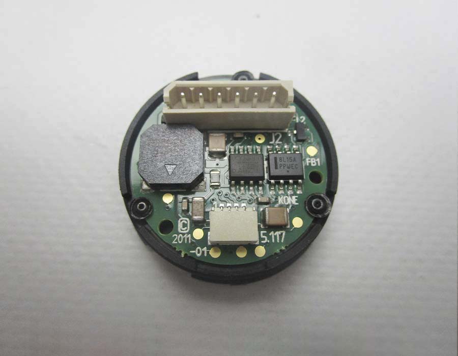 Базовый элемент кнопки вызова, вверх, янтарная подсветка, с зуммером