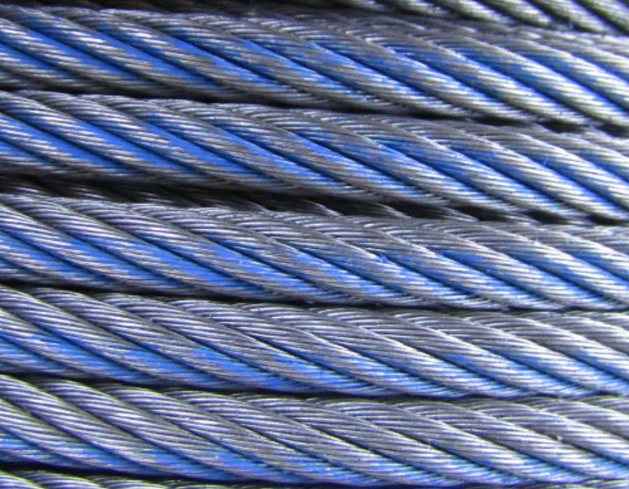 Канат/трос тяговый, d - 6 мм, 250T, 8х19W-IWRC, 1570/1770 Н/мм2, 26,8 кН, стальной