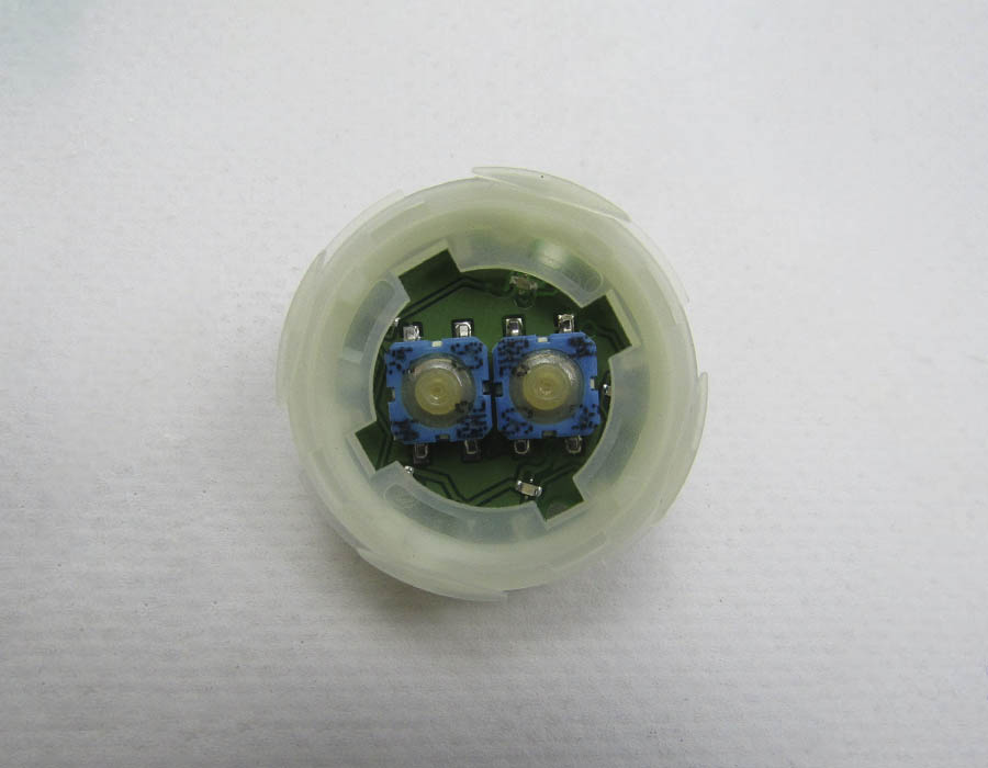 Базовый элемент кнопки "Тревога", KSS, без ободка, янтарная подсветка