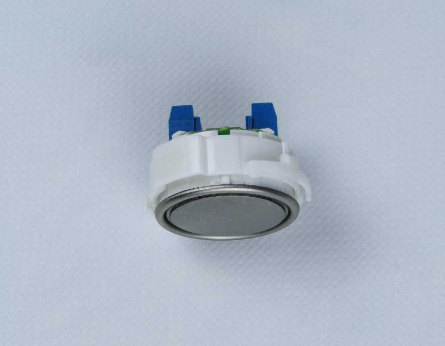 Кнопка вызова/приказа, тип АК1-01-С, без символов, синяя подсветка