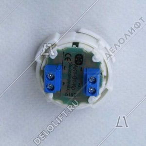 Кнопка вызова/приказа, тип АК1-01-Кр, 0 этаж, с кодом Брайля, красная подсветка