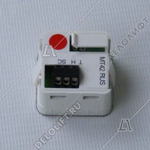 Кнопка вызова/приказа, MT42 RUS, 21 этаж, лазерная надпись, красная подсветка