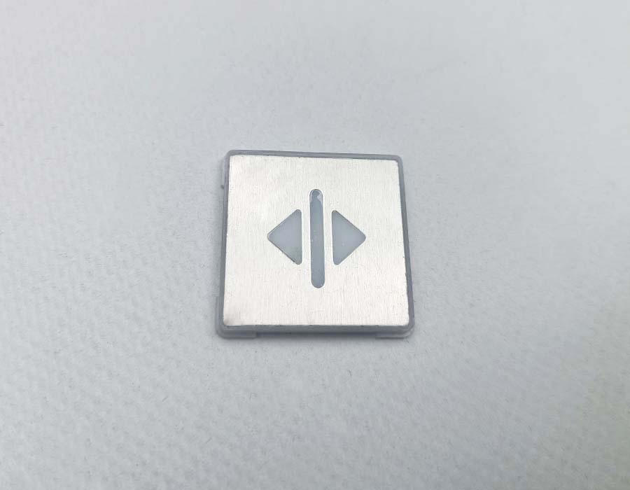 Нажимной элемент кнопки, открытие, квадратный, шлифованный