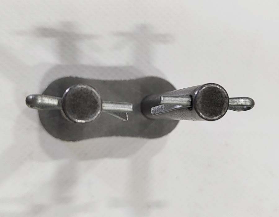 Соединительное звено, двухрядной цепи привода поручня эскалатора, шаг - 31,75 мм, тип A, усиленное (HY)