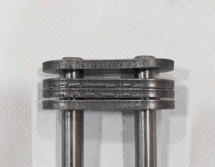 Соединительное звено, двухрядной цепи привода поручня эскалатора, шаг - 31,75 мм, тип A, усиленное (HY)