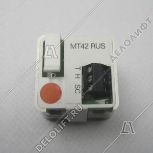 Кнопка вызова/приказа, MT42 RUS, 11 этаж, выдавленная надпись, красная подсветка, c Брайлем