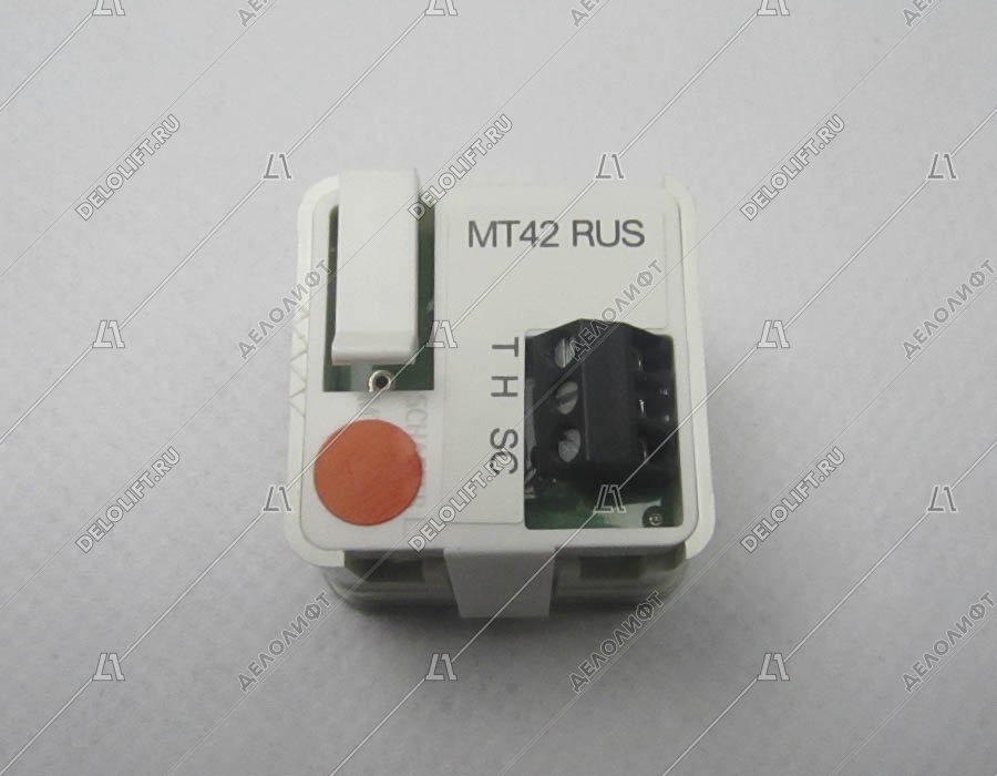 Кнопка вызова/приказа, MT42 RUS, 11 этаж, выдавленная надпись, красная подсветка, c Брайлем