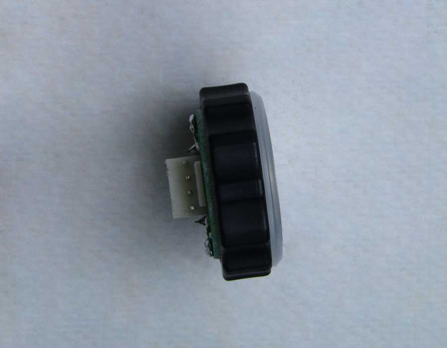 Кнопка вызова, BR27B, круглая, шлифованная, красная подсветка (разъем AMP)