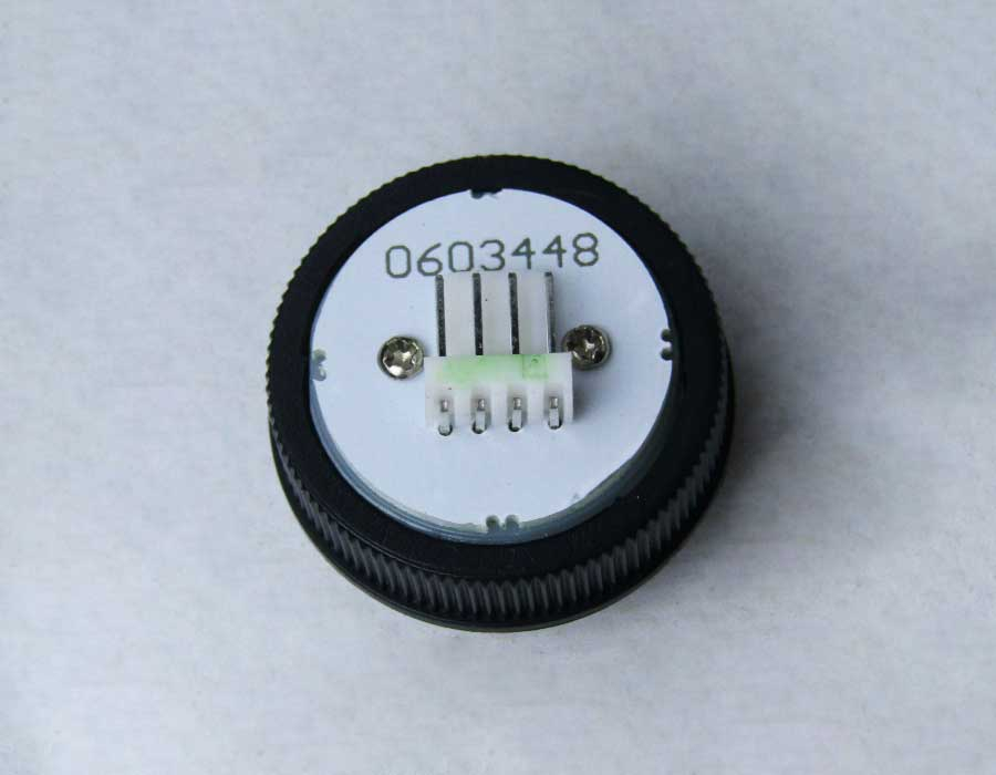 Кнопка вызова, GEN2 D, полированная, AMP для MCS220, посадка 27,5 мм, зеленая подсветка