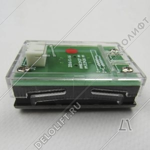 Кнопка приказа, "1" этаж, красная подсветка