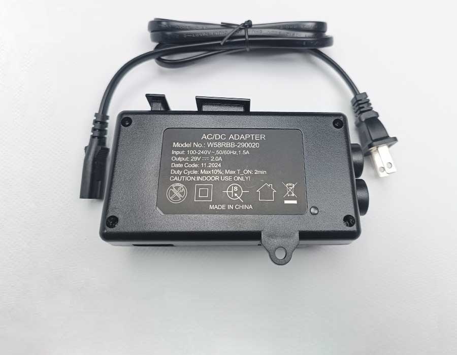 Блок питания, W58RBB-290020, ввод: 100-240VAC, 1,5A, вывод: 29VDC, 2,0A, 50/60 Гц