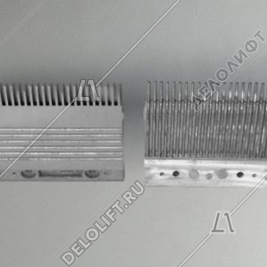 Гребенка входной площадки, ECO, 22 зубца, 200x202 мм, центральная, алюминий, тип R3C-C