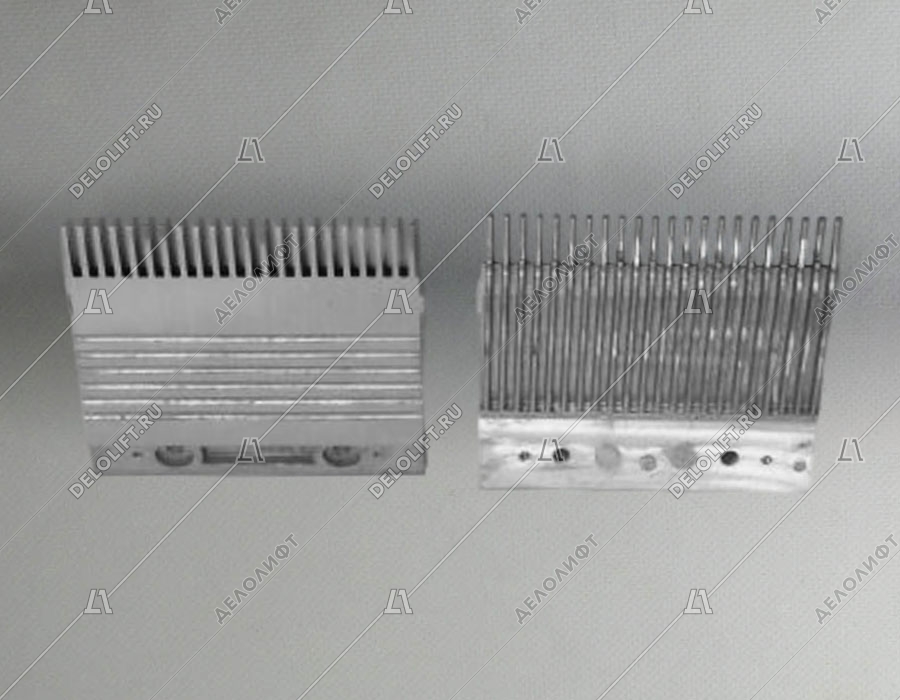 Гребенка входной площадки, ECO, 22 зубца, 200x202 мм, центральная, алюминий, тип R3C-C