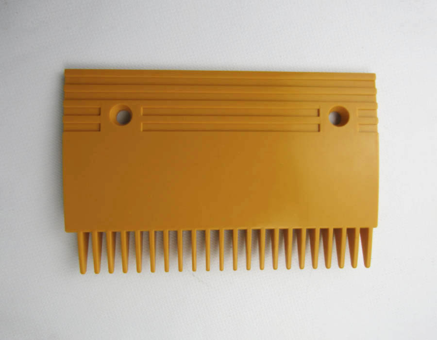 Гребенка входной площадки, TravelMaster, 22 зубца, 202x132 мм, левая, пластиковая, желтая, тип B