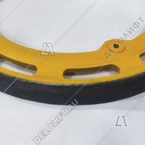 Колесо привода поручня, D - 497 мм, W - 30 мм, 3 отверстия, d отверстия - 10 мм, без резьбы