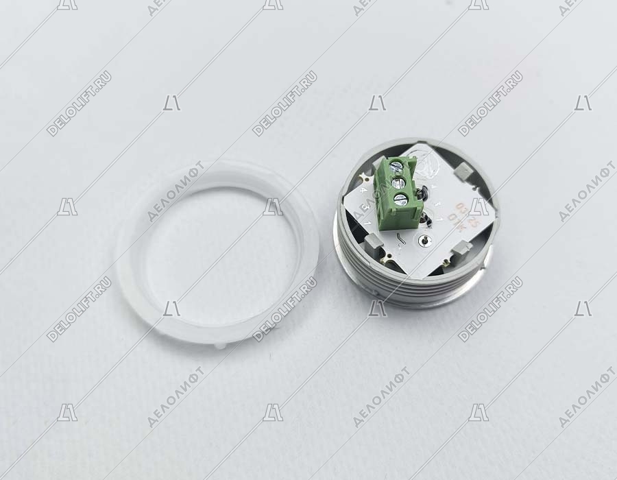 Кнопка вызова/приказа, К1-Отм-К, отмена, красная подсветка, ELM