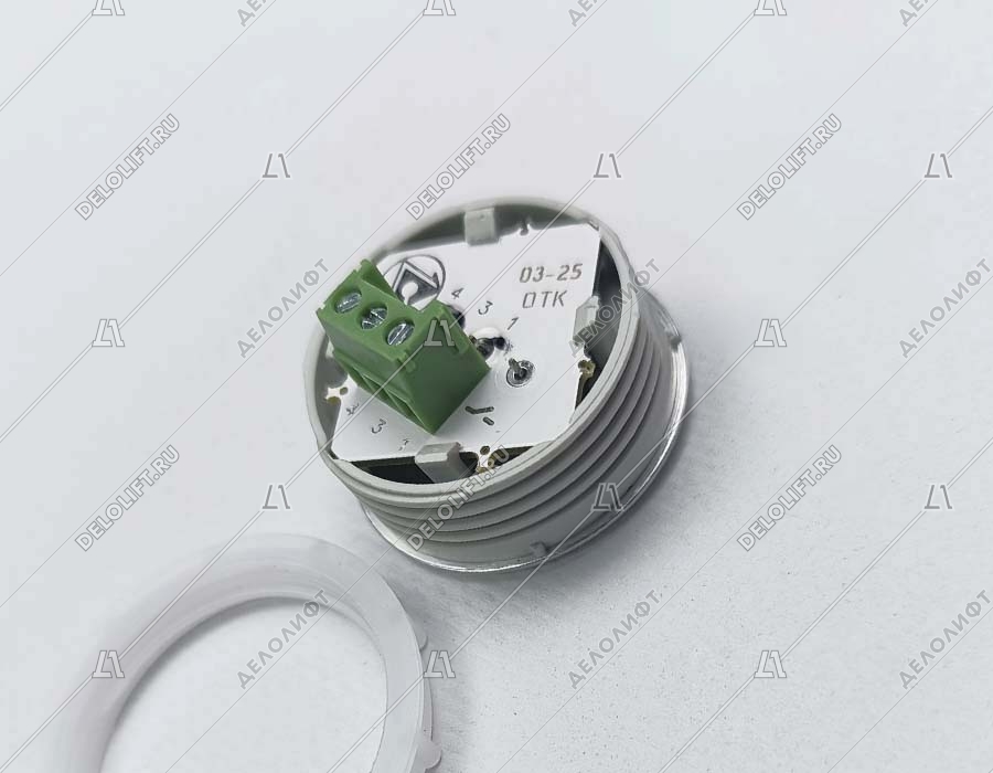 Кнопка вызова/приказа, К1-Отм-К, отмена, красная подсветка, ELM