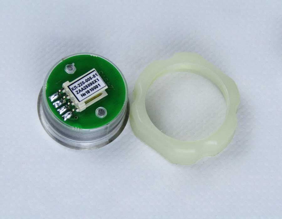 Кнопка вызова/приказа, КЛ-220-005-01 RL, белая и красная подсветка