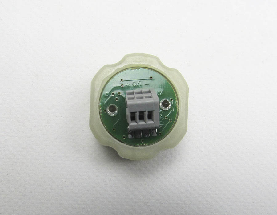 Кнопка вызова/приказа, КЛ-300-043 VR, антивандальная, жёлтая подсветка