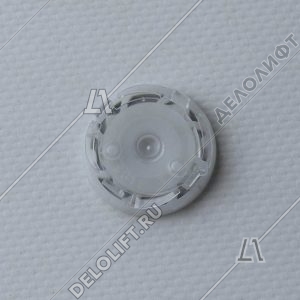 Нажимной элемент, символ "6", метал, белый знак, низкий держатель